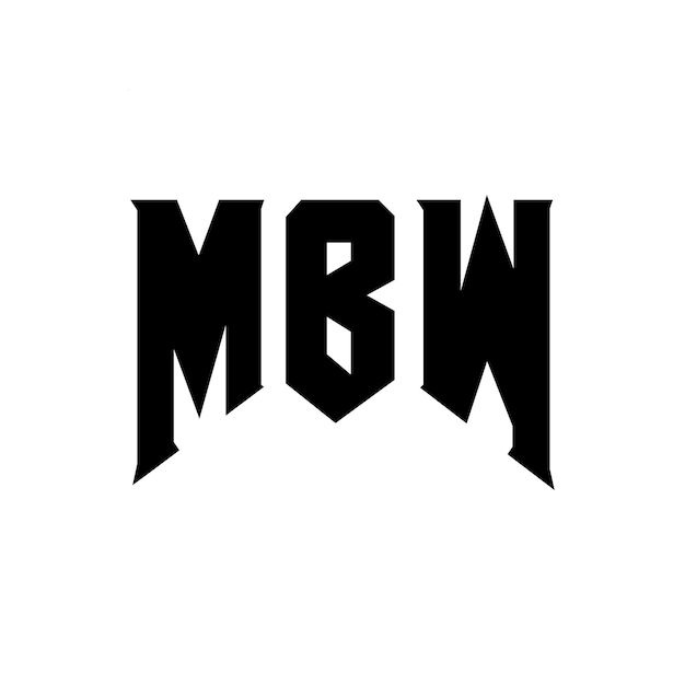 Diseño de logotipo de letra MBW para la compañía de tecnología MBW diseño de logotipo combinación de colores blanco y negro MBW logotipo MBW vector MBW diseño MBW icono MBW alfabeto MBW tipografía diseño del logotipo