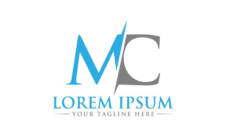 Vector diseño de logotipo de letra mc diseño de logotipo de letra mc cm creativo y profesional