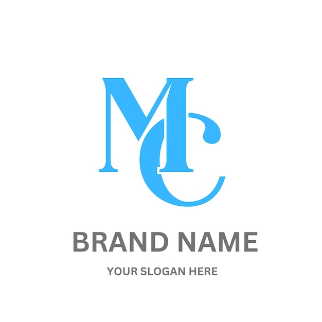 Diseño del logotipo de la letra MC201