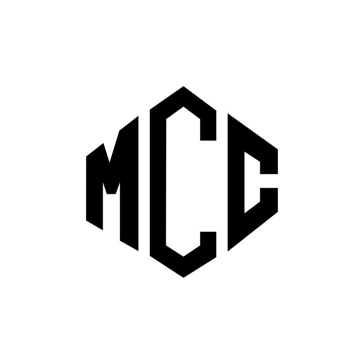 Vector diseño del logotipo de la letra mcc con forma de polígono mcc diseño del logotipo en forma de póligono y cubo mcc hexágono modelo de logotipo vectorial colores blanco y negro mcc monograma de negocios y logotipo de bienes raíces