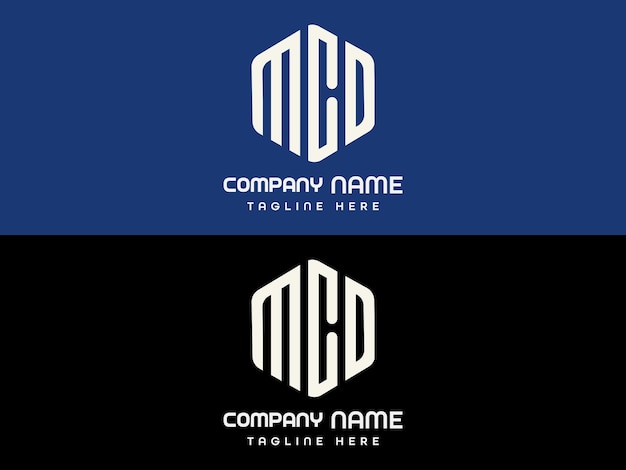 Diseño del logotipo de la letra MCD
