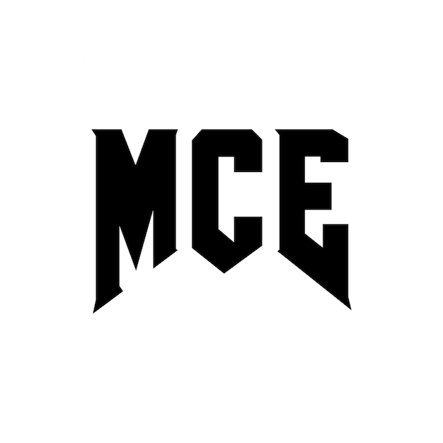 Diseño de logotipo de letra MCE para una empresa de tecnología Diseño del logotipo de MCE combinación de colores blanco y negro MCE logotipo MCE vector MCE diseño MCE icono MCE alfabeto MCE tipografía diseño del logotipo