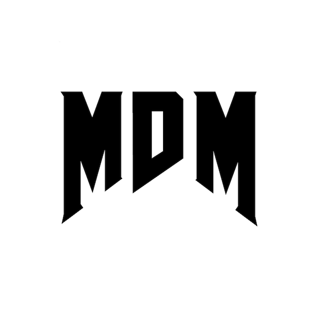 Diseño de logotipo de letra MDM para una empresa de tecnología Diseño del logotipo MDM combinación de colores blanco y negro MDM logotipo Vector MDM diseño MDM icono MDM alfabeto MDM tipografía diseño del logotipo