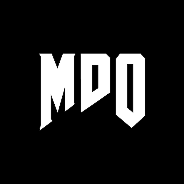 Diseño de logotipo de letra MDO para una empresa de tecnología Diseño del logotipo MDO combinación de colores blanco y negro MDO logotipo Vector MDO diseño MDO icono MDO alfabeto MDO tipografía diseño del logotipo