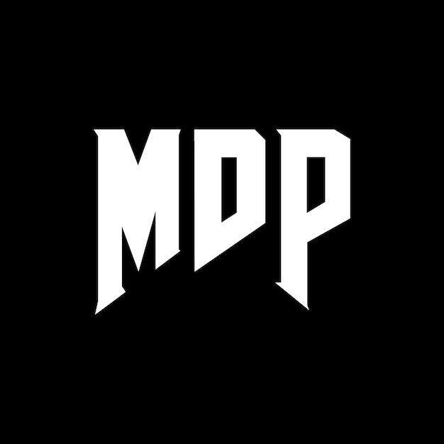 Diseño de logotipo de letra MDP para una empresa de tecnología Diseño del logotipo MDP combinación de colores blanco y negro MDP logotipo Vector MDP diseño MDP icono MDP alfabeto MDP tipografía diseño del logotipo