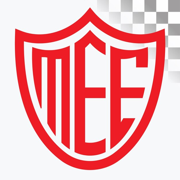Diseño de logotipo de letra ME