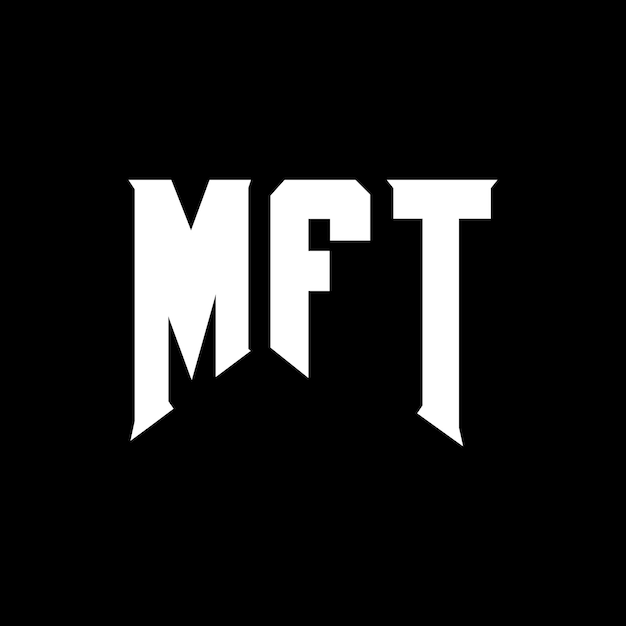 Diseño de logotipo de letra MFT para una empresa de tecnología Diseño del logotipo MFT combinación de colores blanco y negro MFT logotipo Vector MFT diseño MFT icono MFT alfabeto MFT tipografía diseño del logotipo