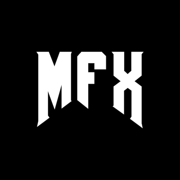 Diseño de logotipo de letra MFX para una empresa de tecnología Diseño del logotipo MFX combinación de colores blanco y negro Logotipo MFX vector MFX diseño Icono MFX alfabeto MFX tipografía Diseño del Logotipo