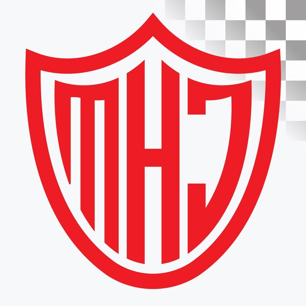 Diseño de logotipo de letra MHJ