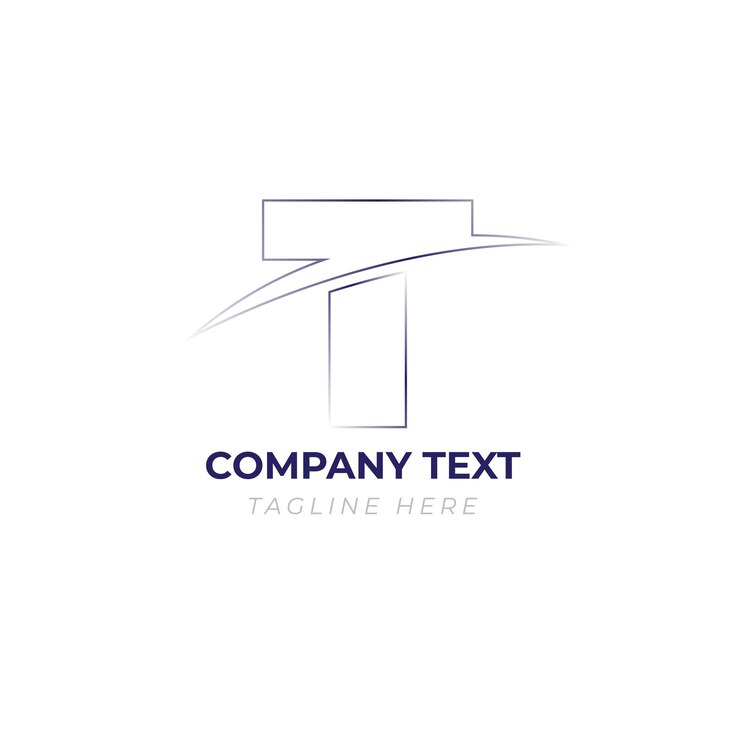 Vector diseño de logotipo de letra mínima con efecto de gradiente negocio único y memorable
