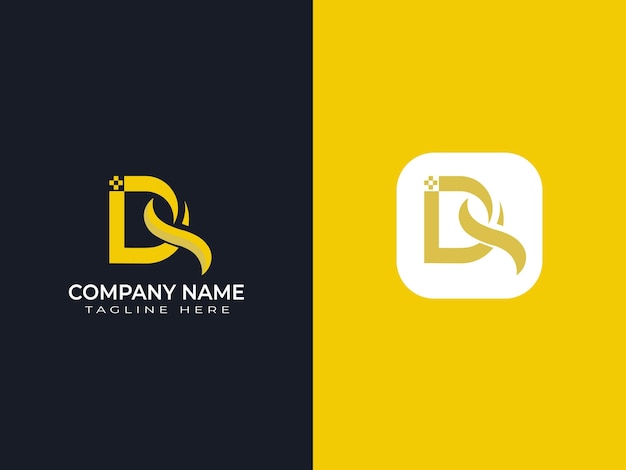 diseño de logotipo de letra mínima
