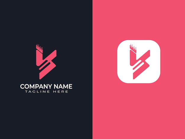 diseño de logotipo de letra mínima