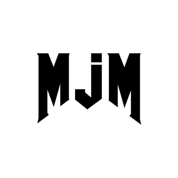 Diseño de logotipo de letra MJM para una empresa de tecnología Diseño del logotipo MJM combinación de colores blanco y negro MJM logotipo Vector MJM diseño MJM icono MJM alfabeto MJM tipografía diseño del logotipo