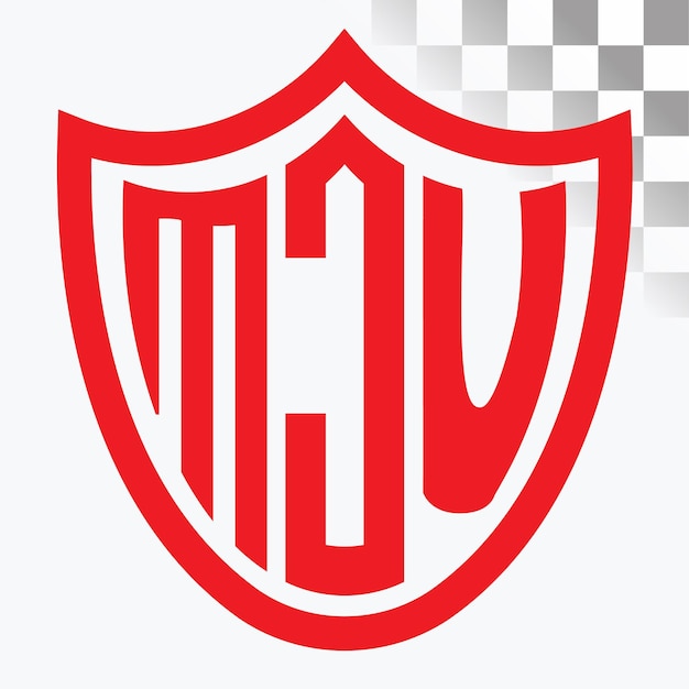 Diseño del logotipo de la letra MJU