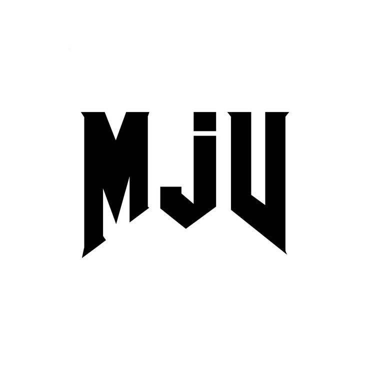 Vector diseño de logotipo de letra mjv para una empresa de tecnología diseño del logotipo mjv combinación de colores blanco y negro diseño del logó mjv vector mjv diseño del icono mjv alfabeto mjv tipografía del logotipo diseño