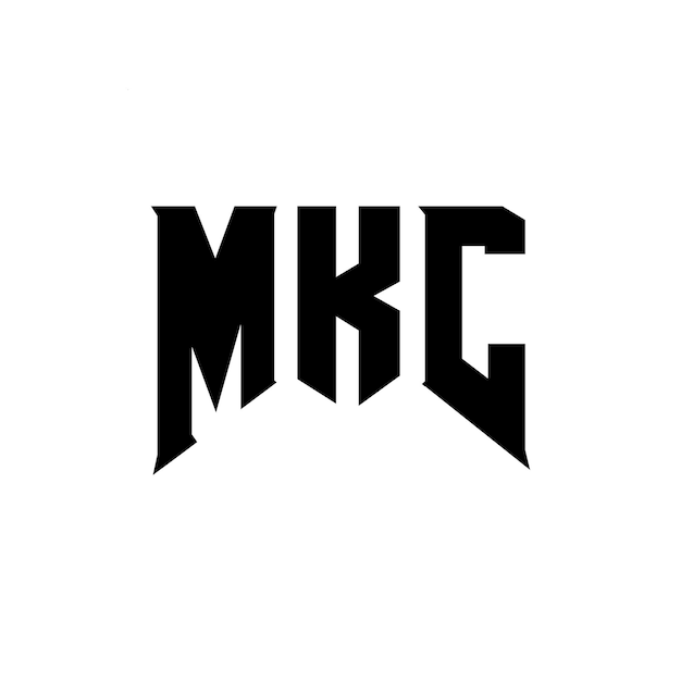 Diseño de logotipo de letra MKC para una empresa de tecnología Diseño del logotipo MKC combinación de colores blanco y negro Logotipo MKC Vector MKC Diseño del icono MKC Alfabeto MKC Tipografía diseño del logotipo