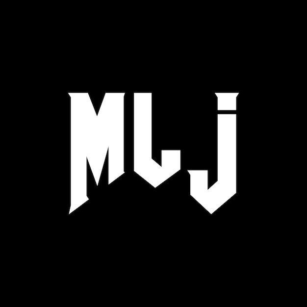 Diseño de logotipo de letra MLJ para una empresa de tecnología Diseño de Logotipo MLJ combinación de colores blanco y negro Diseño de diseño de logotipo MLJ Vector MLJ Diseño de icono MLJ Alfabeto MLJ Tipografía