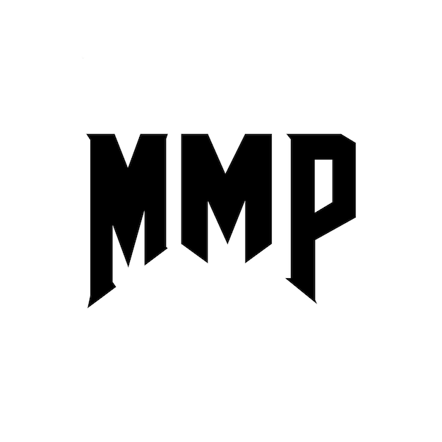 Diseño de logotipo de letra MMP para una empresa de tecnología Diseño del logotipo MMP combinación de colores blanco y negro MMP logotipo Vector MMP diseño MMP icono MMP alfabeto MMP tipografía diseño del logotipo