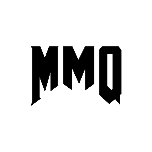 Diseño de logotipo de letra MMQ para una empresa de tecnología Diseño del logotipo MMQ combinación de colores blanco y negro Logotipo MMQ vector MMQ diseño Icono MMQ alfabeto MMQ tipografía Diseño del Logotipo