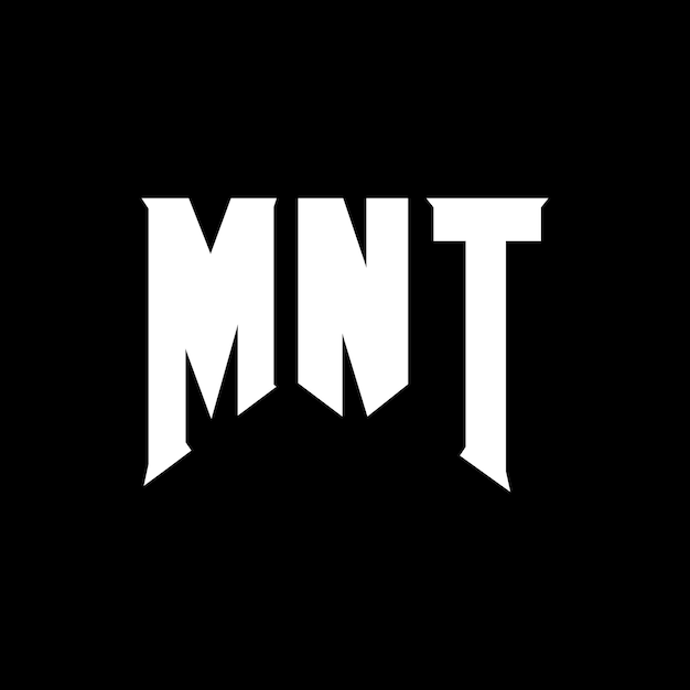 Diseño de logotipo de letra MNT para una empresa de tecnología Diseño del logotipo de MNT combinación de colores blanco y negro MNT logotipo MNT vector MNT diseño MNT icono MNT alfabeto MNT tipografía diseño del logotipo