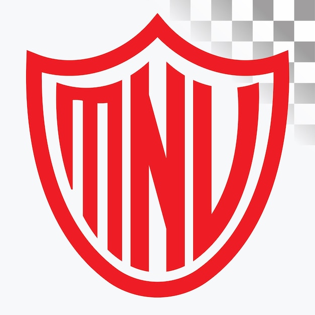 Diseño del logotipo de la letra MNV