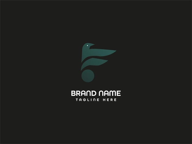 Diseño de logotipo de letra moderna