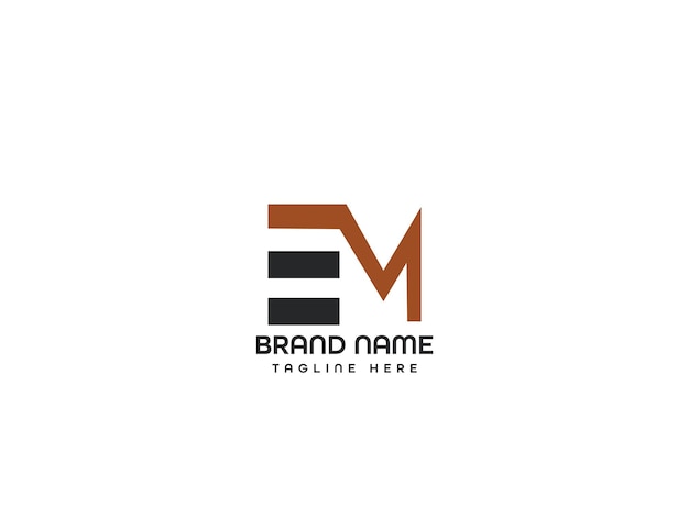 Diseño de logotipo de letra moderna