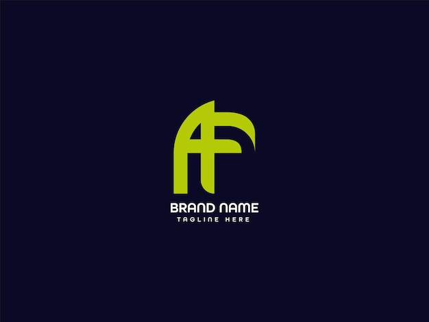 Diseño de logotipo de letra moderna
