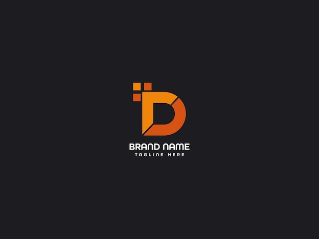 Diseño de logotipo de letra moderna