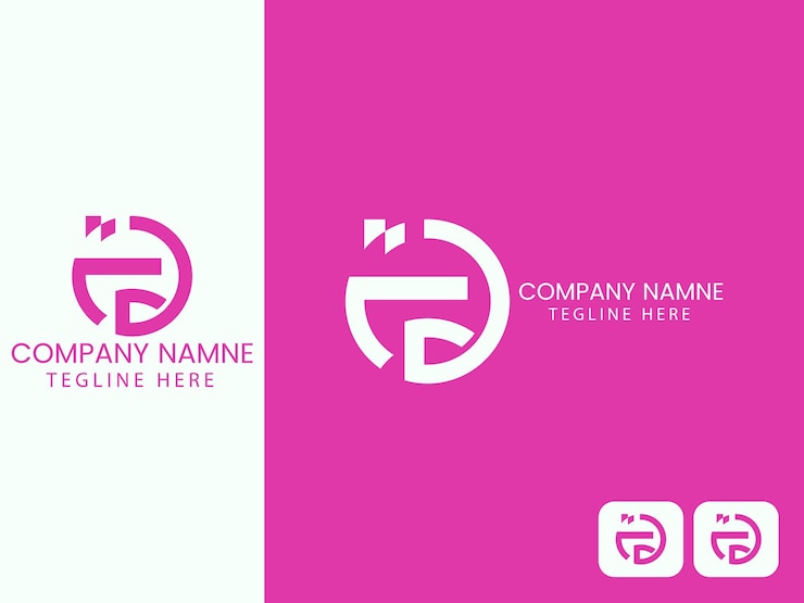 Vector diseño de logotipo de letra moderna