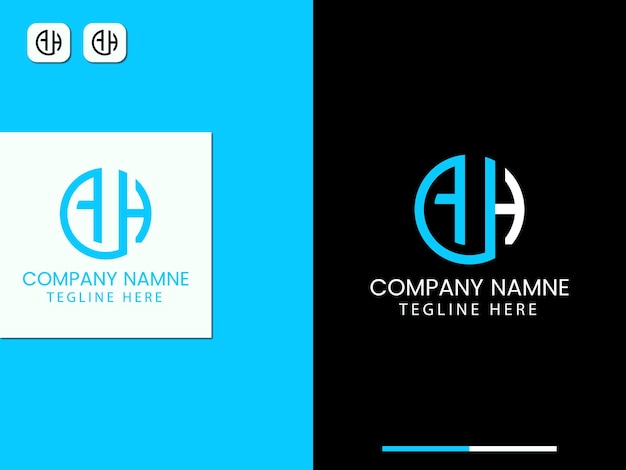Diseño de logotipo de letra moderna