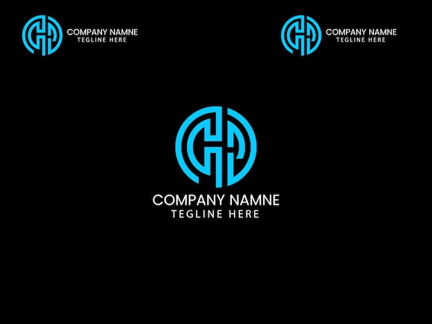 Diseño de logotipo de letra moderna