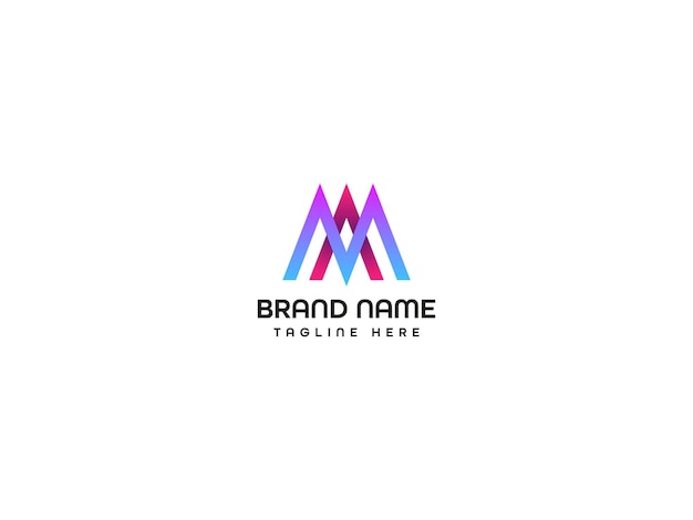 Diseño de logotipo de letra moderna