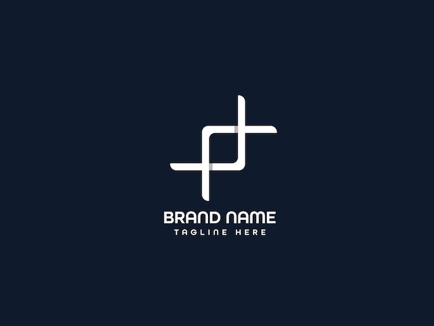 Diseño de logotipo de letra moderna