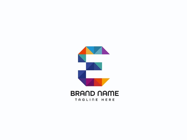 Diseño de logotipo de letra moderna