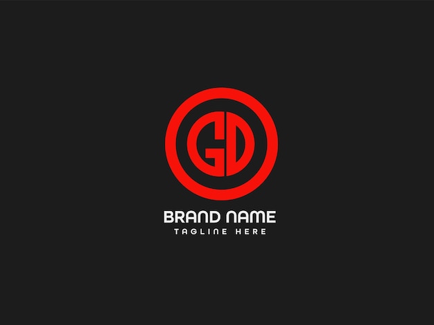 Diseño de logotipo de letra moderna