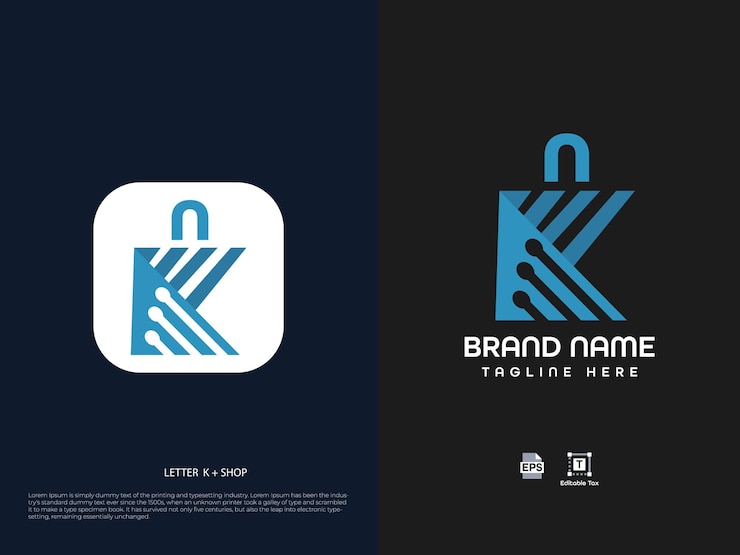 Vector diseño de logotipo de letra moderna