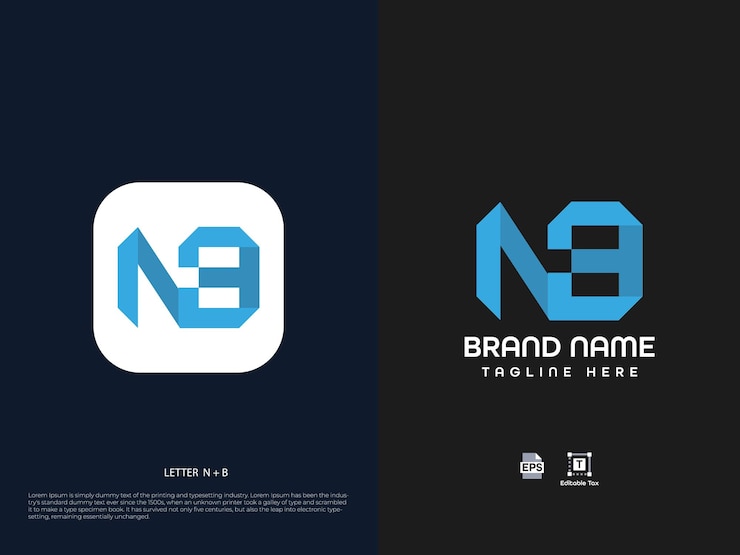 Vector diseño de logotipo de letra moderna