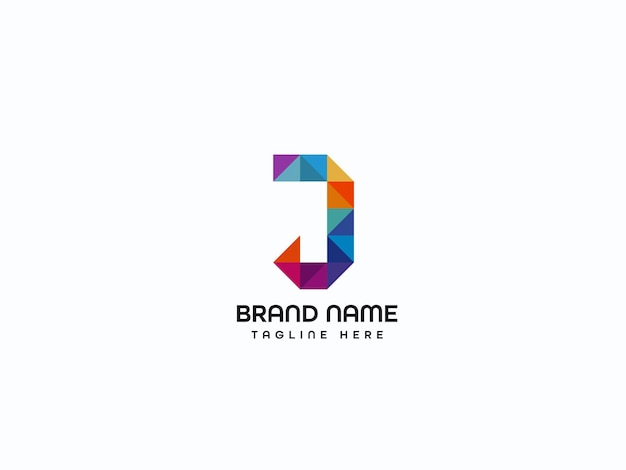 Diseño de logotipo de letra moderna