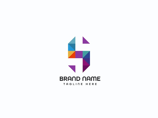 Diseño de logotipo de letra moderna