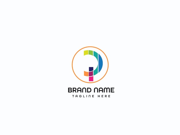 Diseño de logotipo de letra moderna