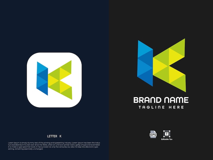 Vector diseño de logotipo de letra moderna