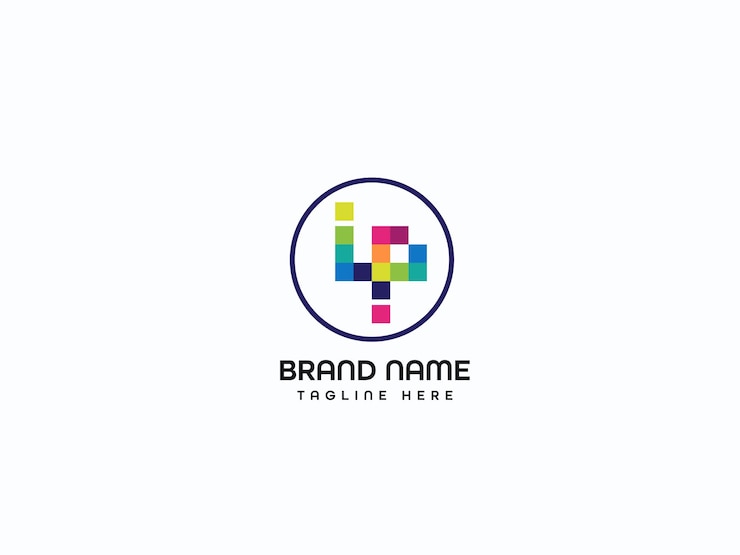 Vector diseño de logotipo de letra moderna