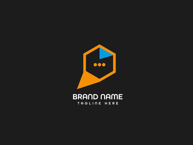 Diseño de logotipo de letra moderna
