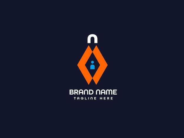 Diseño de logotipo de letra moderna