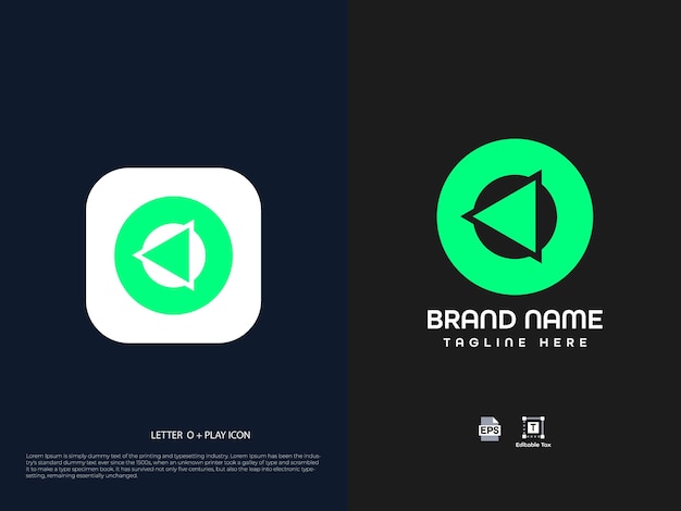 Diseño de logotipo de letra moderna