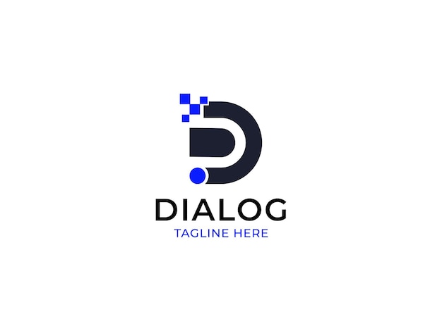Diseño de logotipo de letra moderna