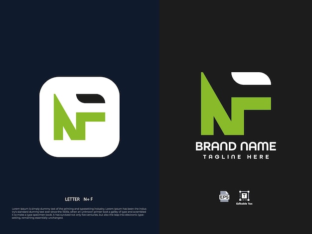 Diseño de logotipo de letra moderna