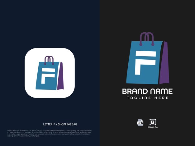 Diseño de logotipo de letra moderna