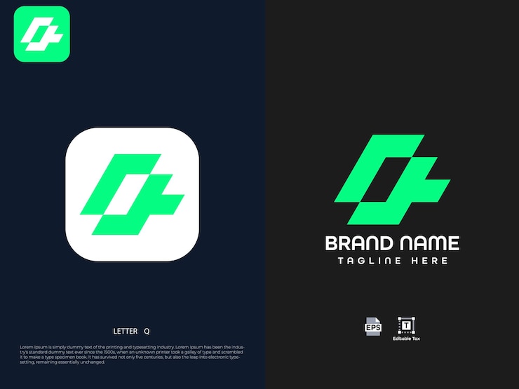 Vector diseño de logotipo de letra moderna